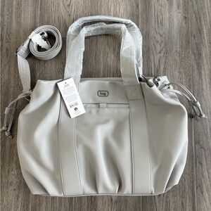 Lug- Piper Matte Luxe Hobo Tote- Cloud Grey